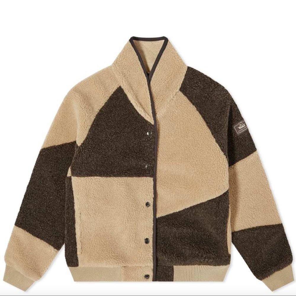 WOOLRICH Brown Daniëlle Cathari Edition Fleece Jacket